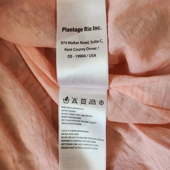 FARM Rio Pink Floral Macaw Print Puff Sleeve Midi Dress Size M - Picture 17 of 17